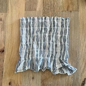 Blue Life cropped bandeau top